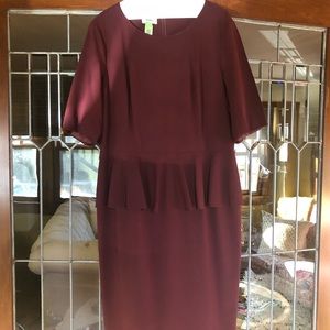 Neiman Marcus Exclusive Peplum Dress